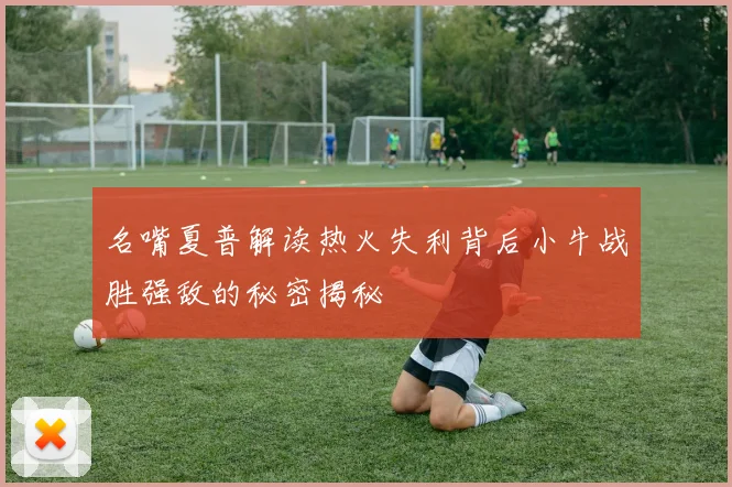 名嘴夏普解读热火失利背后小牛战胜强敌的秘密揭秘